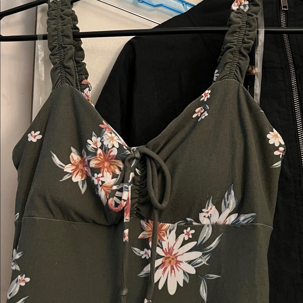 No Boundaries Dark Floral Dress